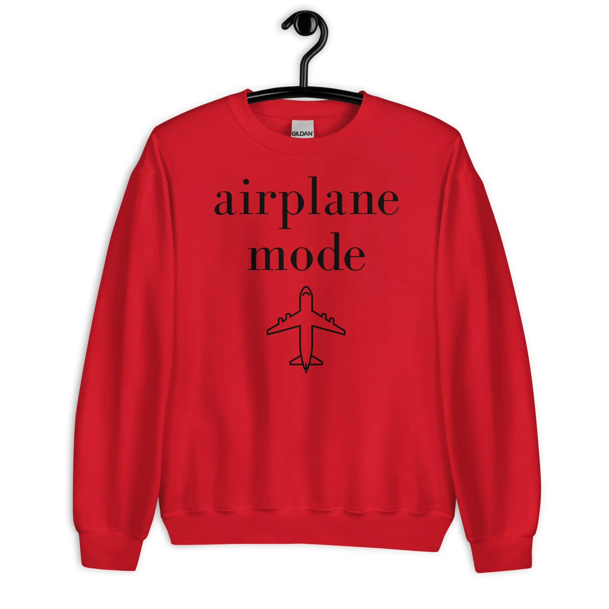 Airplane Mode Sweatshirt Shapely Lifestyle for the Plus Sized
